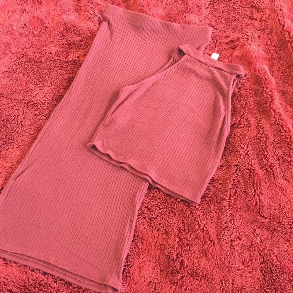 Crop Top & Midi Skirt - Matching Set